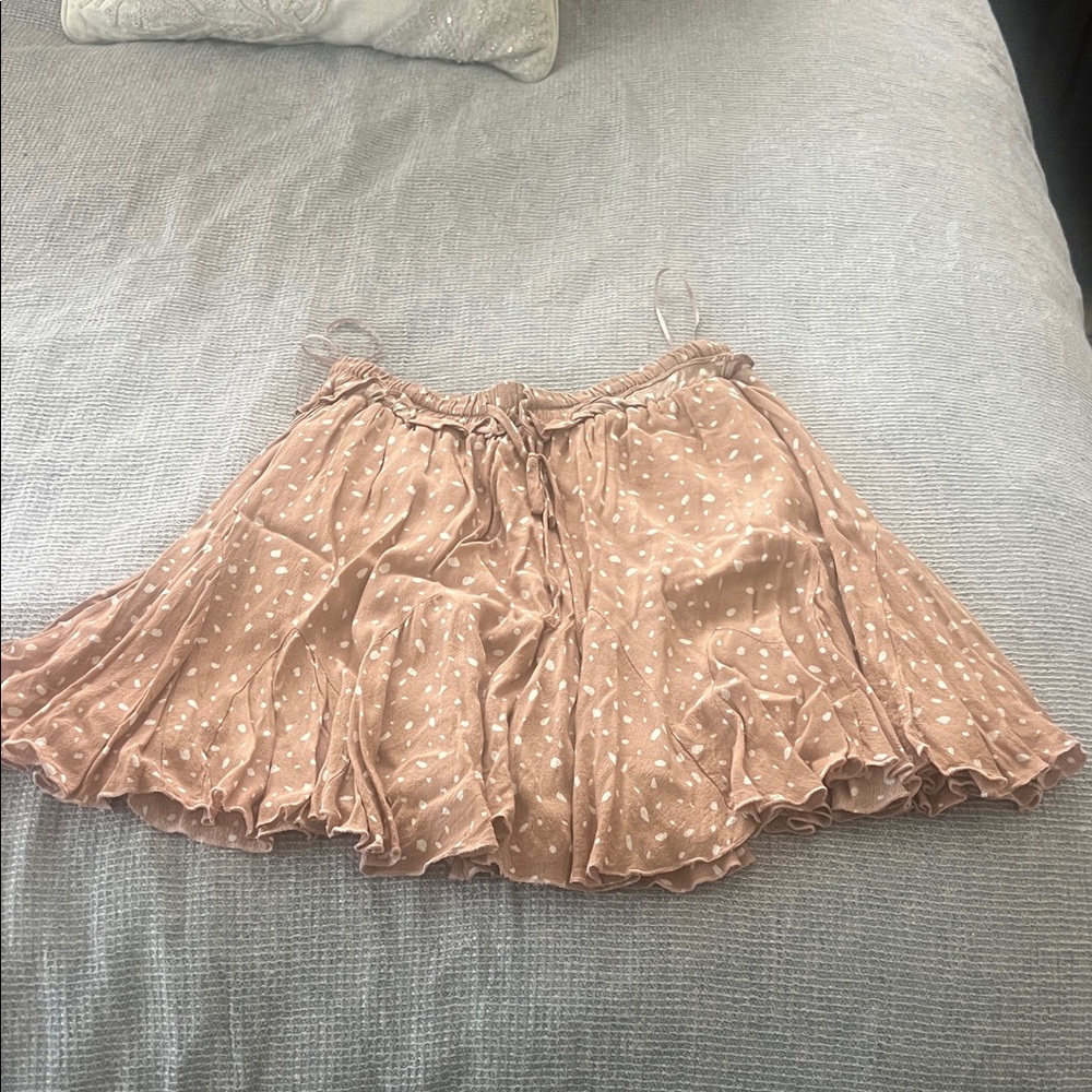 Blue B Women's Beige/Pink Polka Dot Skort